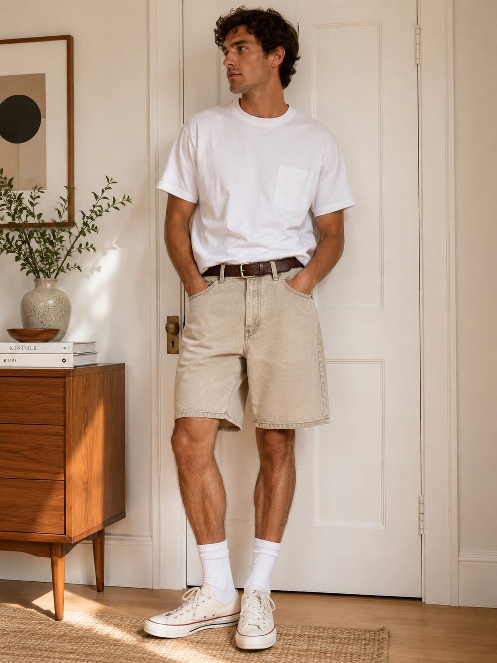 Levi's 550 Relaxed Fit Denim Shorts | Men's W34 Khaki Beige ✨